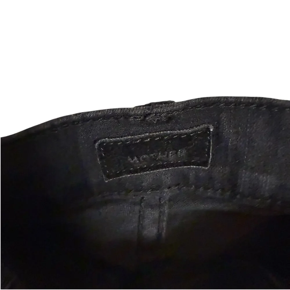 Mother High Waist Rider Ankle Kick Flare Jeans in Not Guilty Black Wash Size 26 - Picture 5 of 10